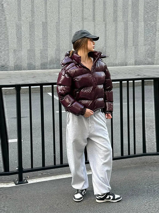 glossy autumn jacket