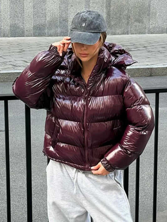 glossy autumn jacket