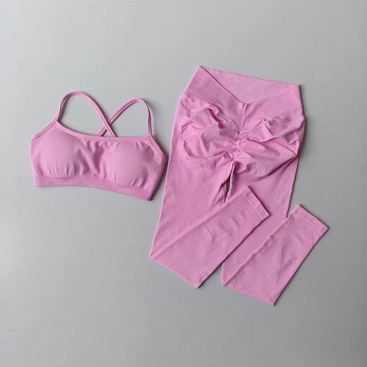 Breathable High Waisted Leggings Set